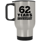 62nd Anniversary 62 Years - Silver Travel Mug