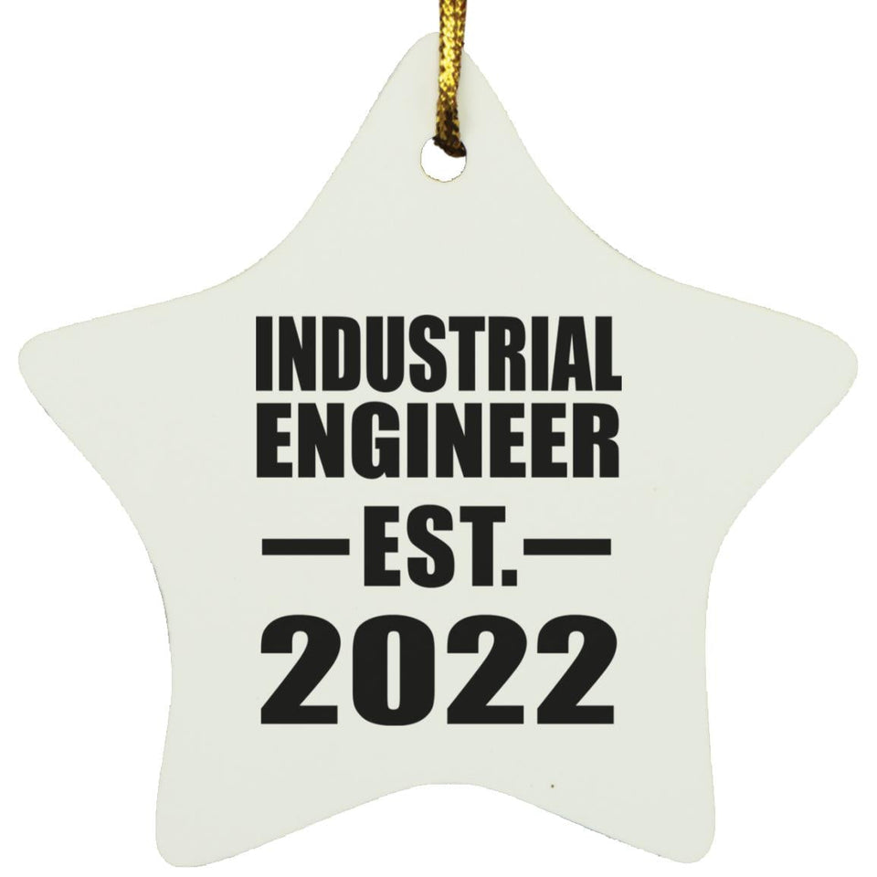 Industrial Engineer Established EST. 2022 - Star Ornament