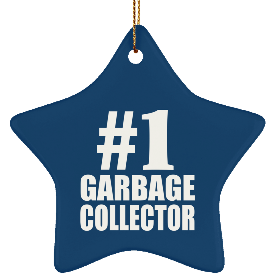 Number One #1 Garbage Collector - Star Ornament