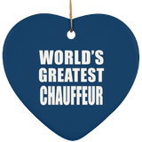 World's Greatest Chauffeur - Heart Ornament