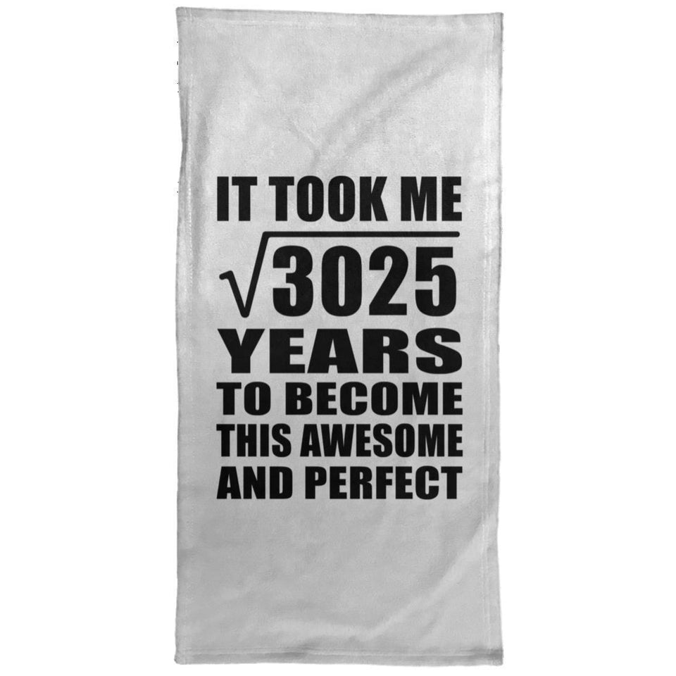 55th Birthday Took Square Root of 3025 Years To Awesome - Hand Towel