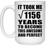 34th Birthday Took Square Root of 1156 Years To Awesome - 15oz Coffee Mug