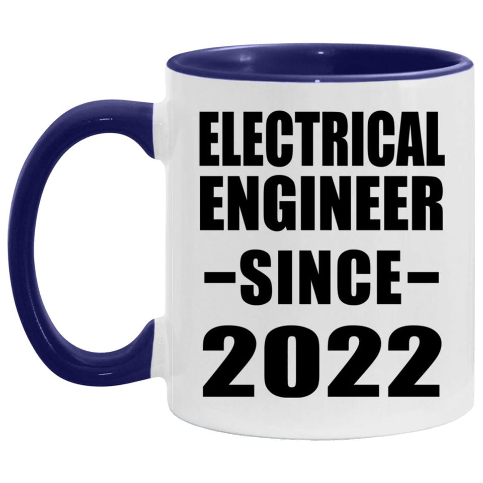 Electrical Engineer Since 2022 - 11oz Accent Mug Purple