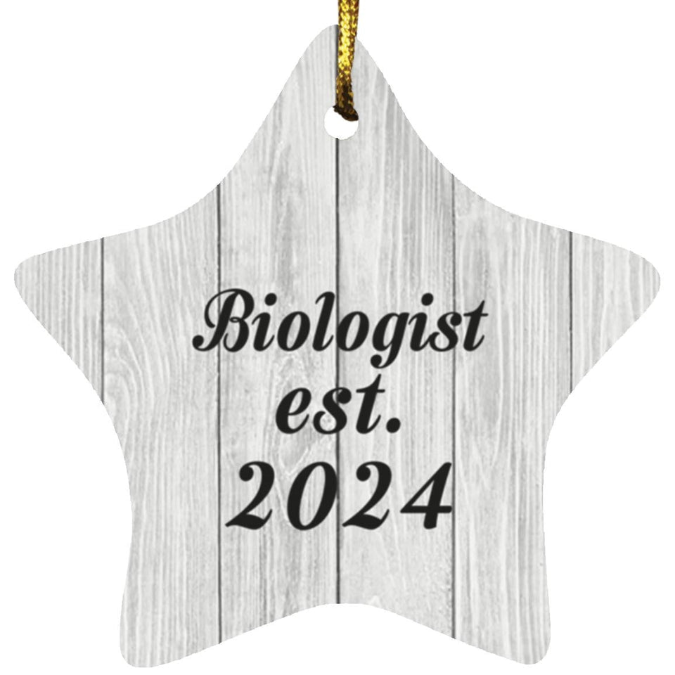 Biologist Established Est. 2024 - Star Ornament F