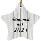 Biologist Established Est. 2024 - Star Ornament F