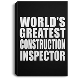 World's Greatest Construction Inspector - Canvas Portrait