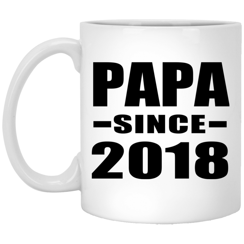 Papa Since 2018 - 11 Oz Coffee Mug