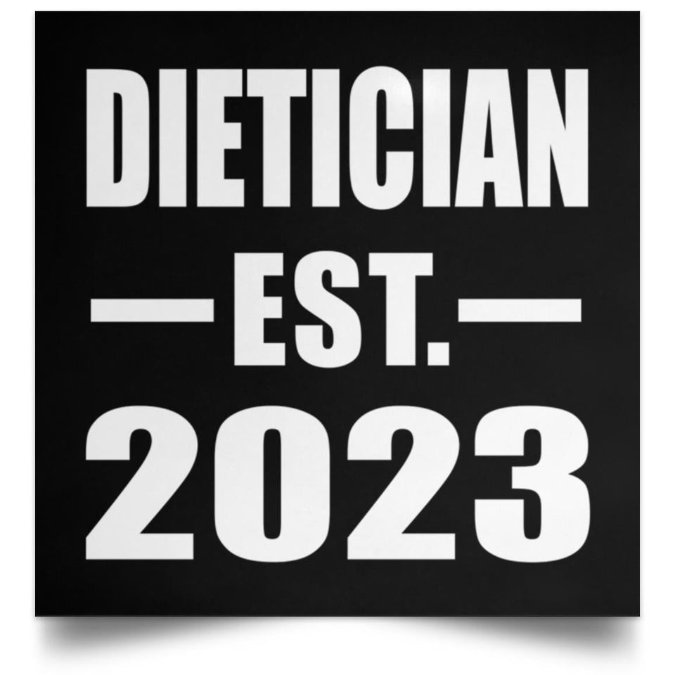 Dietician Established EST. 2023 - Poster Square