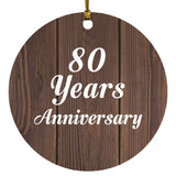 80th Anniversary 80 Years Anniversary - Circle Ornament D