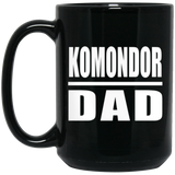 Komondor Dad - 15oz Coffee Mug Black