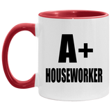 A+ Houseworker - 11oz Accent Mug Red