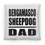 Bergamasco Sheepdog Dad - Throw Pillow