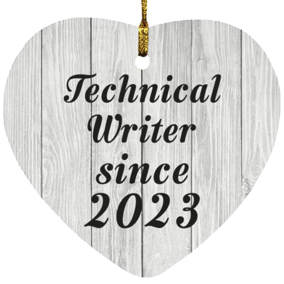 Technical Writer Since 2023 - Heart Ornament F