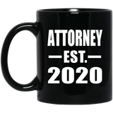 Attorney Established EST. 2020 - 11oz Coffee Mug Black