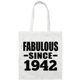 82nd Birthday Fabulous Since 1942 - Tote Bag White