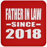 Father In Law Since 2018 - Drink Coaster