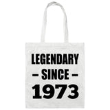 51st Birthday Legendary Since 1973 - Tote Bag White