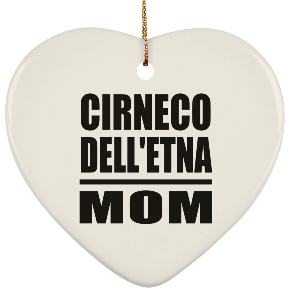 Cirneco Dell'etna Mom - Heart Ornament