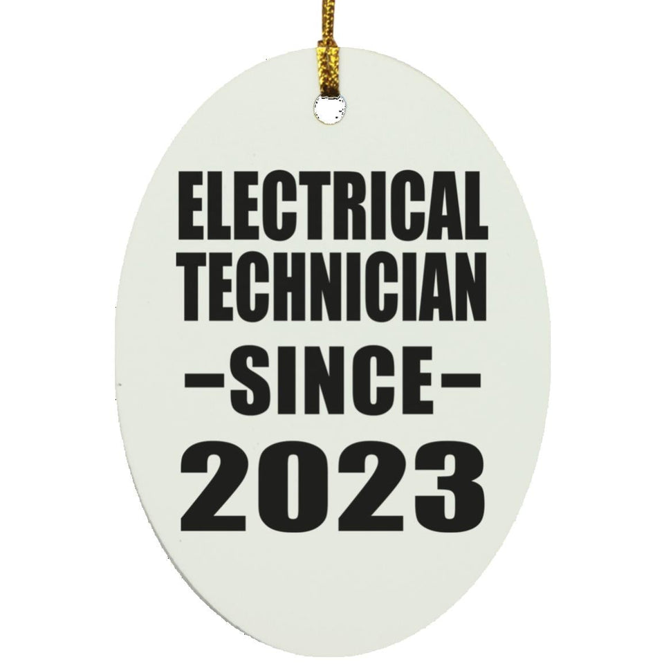 Electrical Technician Since 2023 - Oval Ornament