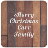 Merry Christmas Carr Family - Drink Coaster E