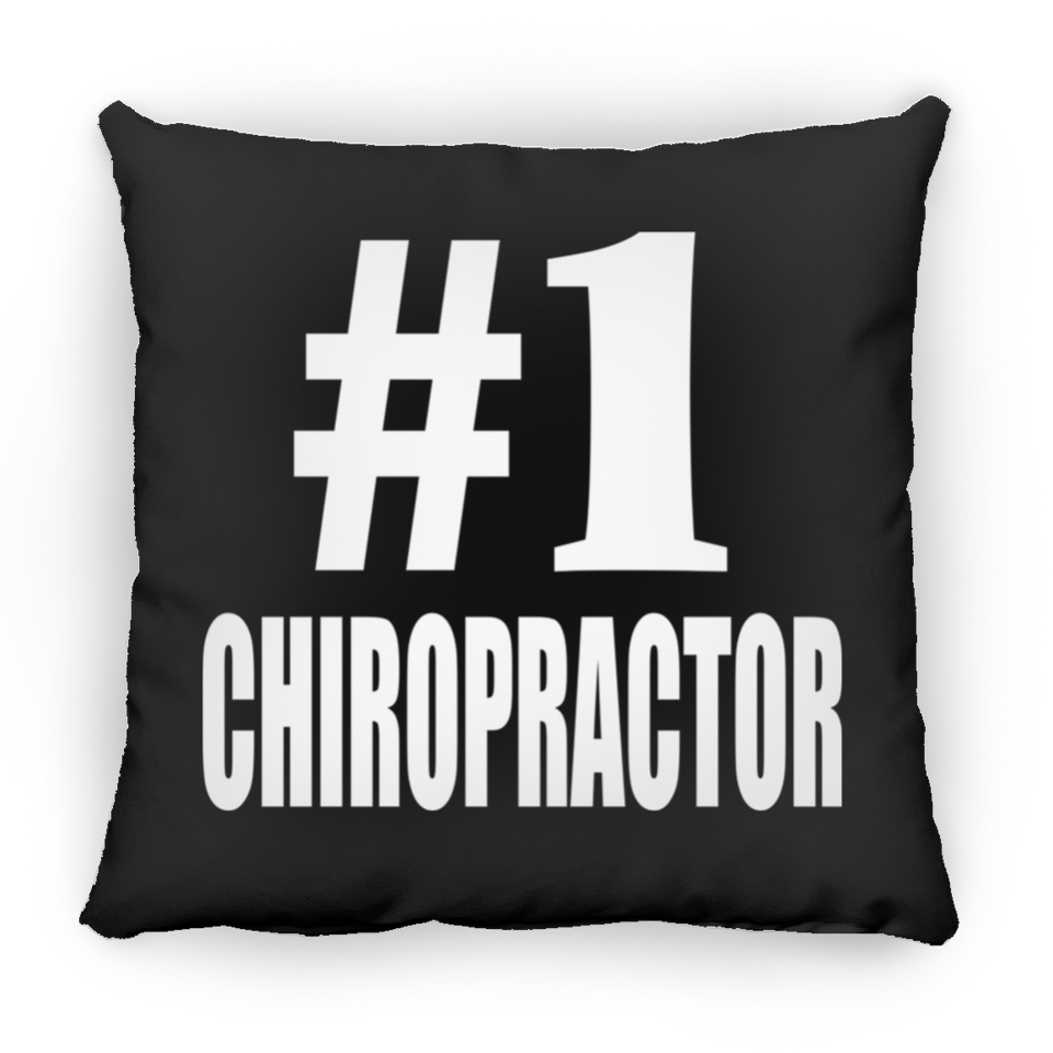 Number One #1 Chiropractor - Throw Pillow Black