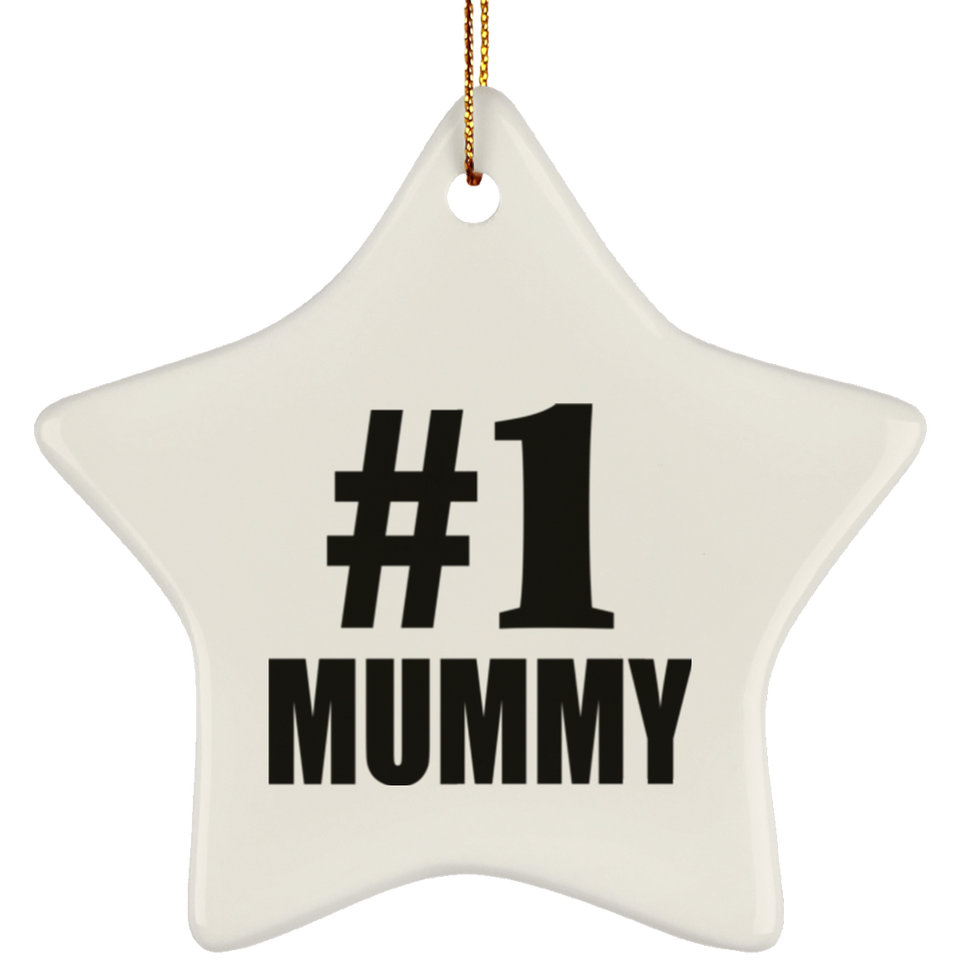 Number One #1 Mummy - Star Ornament