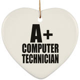 A+ Computer Technician - Heart Ornament