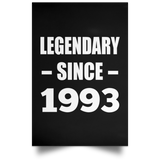 31st Birthday Legendary Since 1993 - Poster Portrait