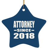 Attorney Since 2018 - Star Ornament