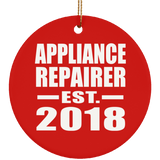 Appliance Repairer Established EST. 2018 - Circle Ornament