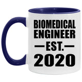 Biomedical Engineer Established EST. 2020 - 11oz Accent Mug Purple