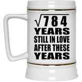 28th Anniversary Square Root of 784 Years Still In Love - Beer Stein