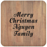 Merry Christmas Nguyen Family - Drink Coaster C
