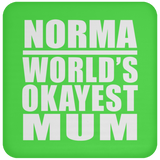 Norma World's Okayest Mum - Drink Coaster