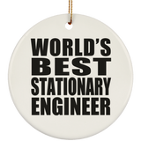 World's Best Stationary Engineer - Circle Ornament
