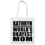 Kathryn World's Okayest Mom - Tote Bag White