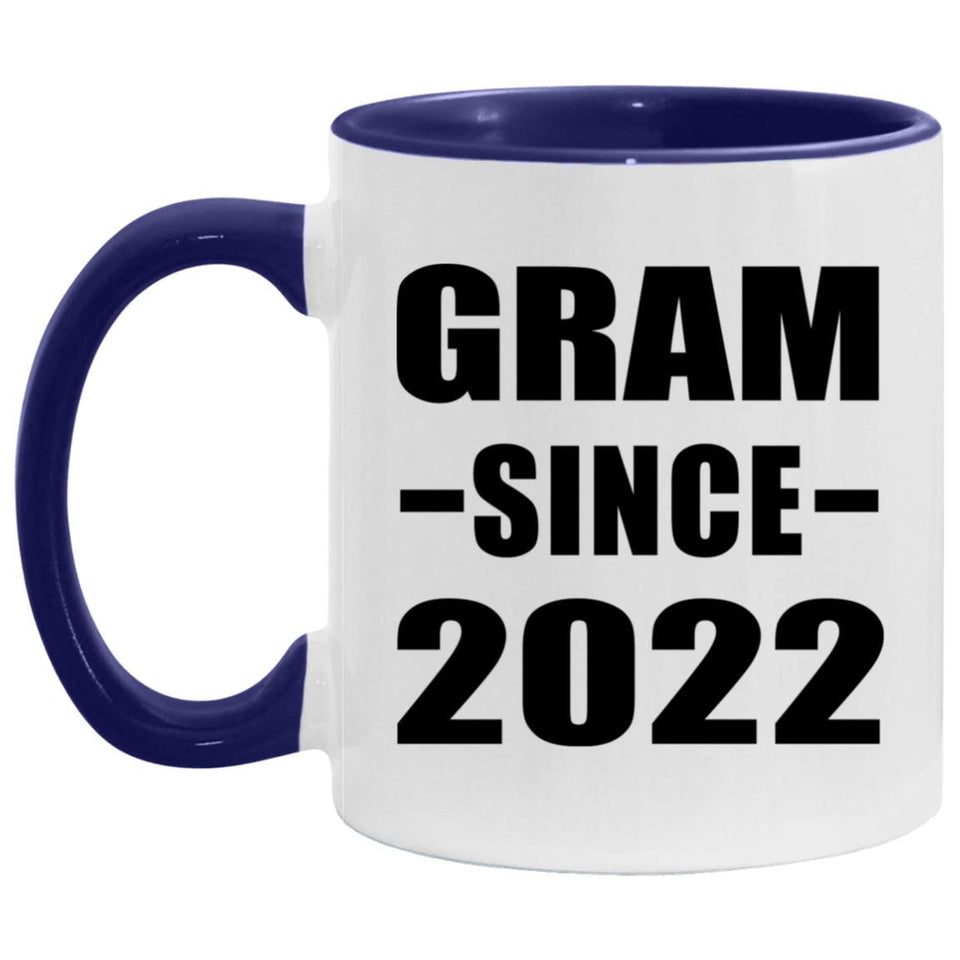Gram Since 2022 - 11oz Accent Mug Purple