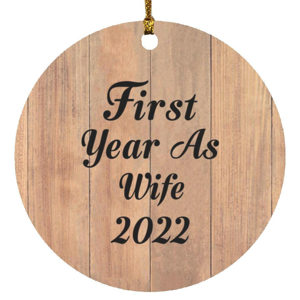 First Year As Wife 2022 - Circle Ornament C