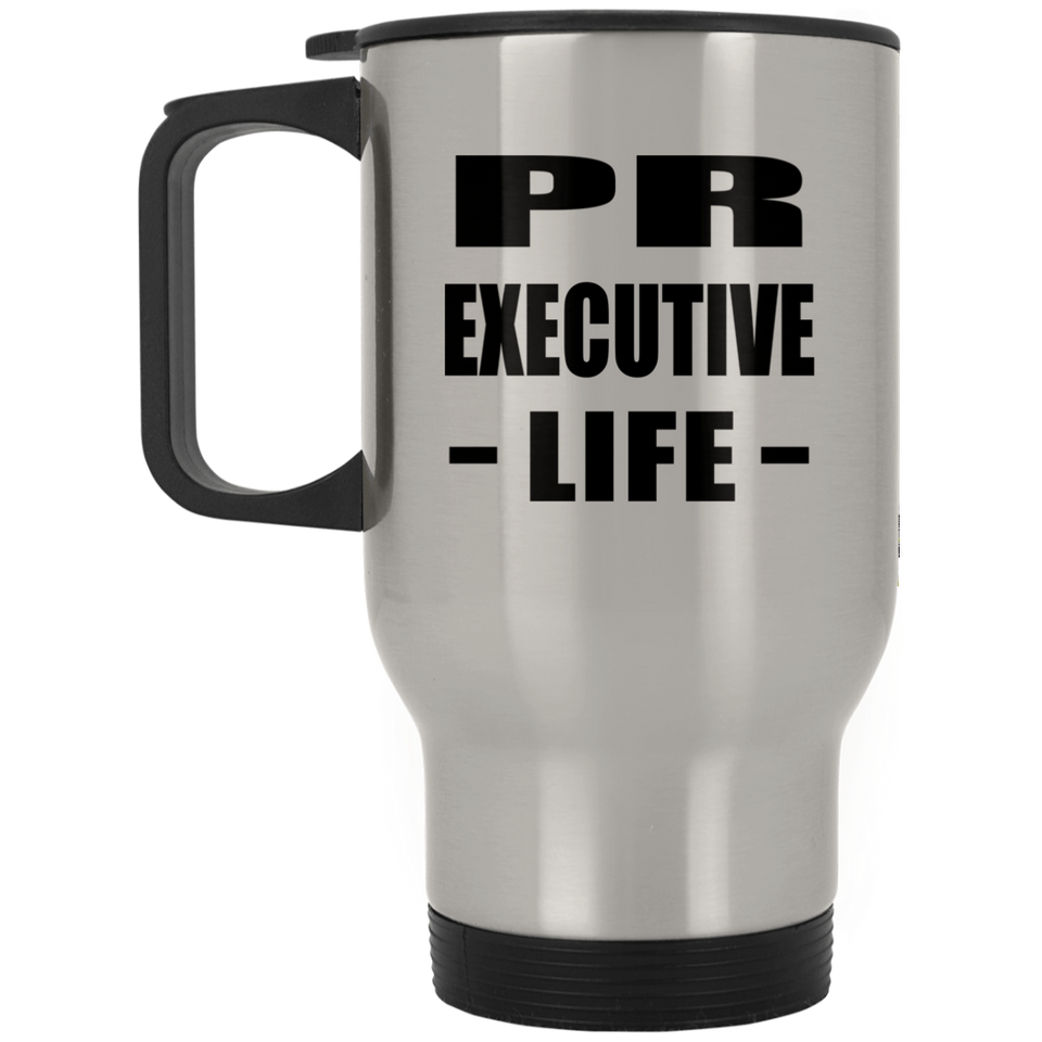 Pr Executive Life - Silver Travel Mug