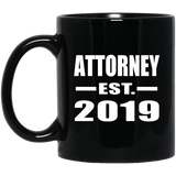 Attorney Established EST. 2019 - 11oz Coffee Mug Black