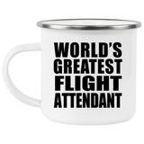 World's Greatest Flight Attendant - 12oz Camping Mug