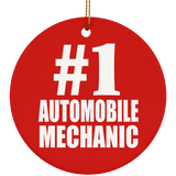 Number One #1 Automobile Mechanic - Circle Ornament