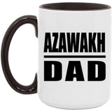 Azawakh Dad - 15oz Accent Mug Black