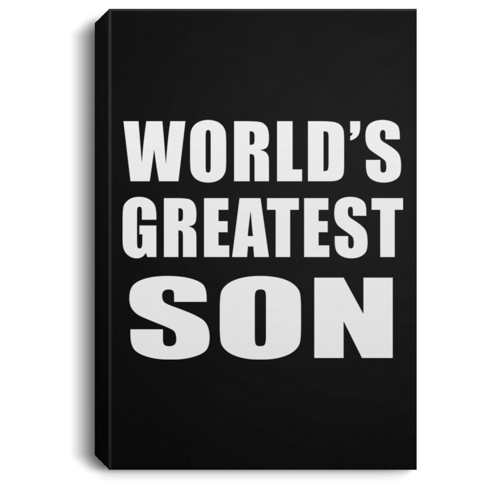 World's Greatest Son - Canvas Portrait