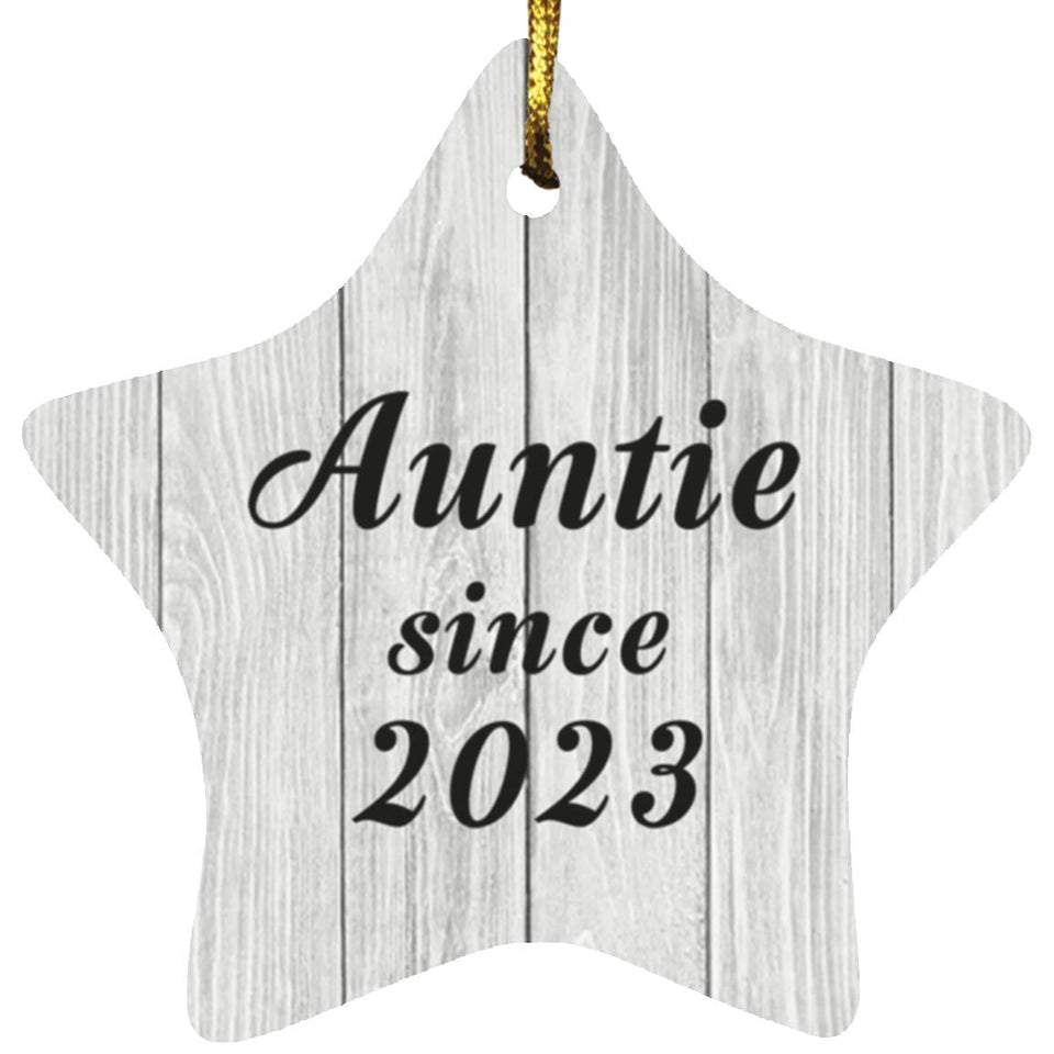 Auntie Since 2023 - Star Ornament F