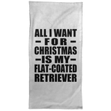 All I Want For Christmas Is My Flat-Coated Retriever - Hand Towel