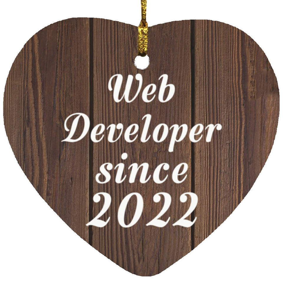Web Developer Since 2022 - Heart Ornament D