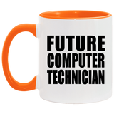 Future Computer Technician - 11oz Accent Mug Orange