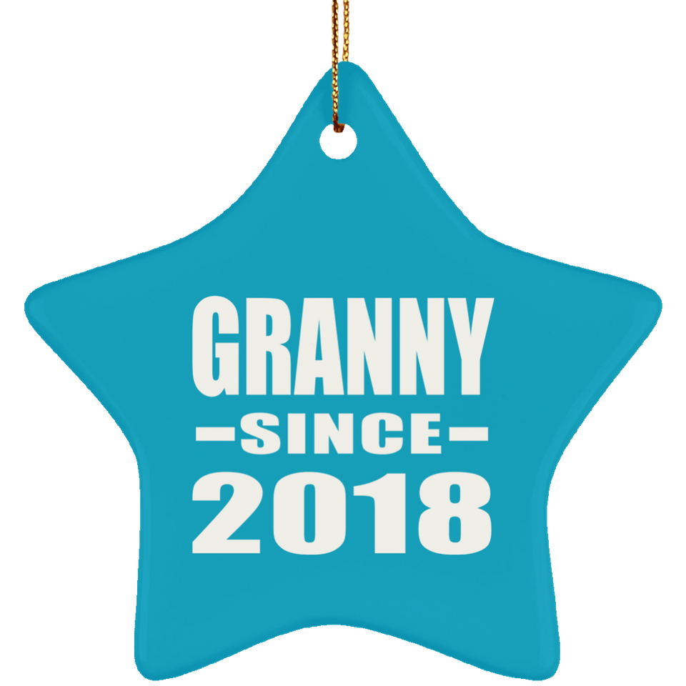 Granny Since 2018 - Star Ornament