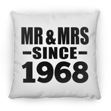 56th Anniversary Mr & Mrs Since 1968 - Throw Pillow